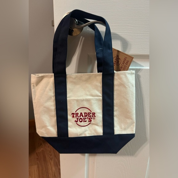 Trader Joe’s Mini Canvas Tote Bag New Limited Edition - Picture 1 of 1